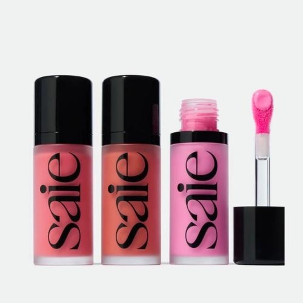 Huda Beauty Makeup Mini Kit - Saie Liquid Blush Highlighter Contouring Illuminating