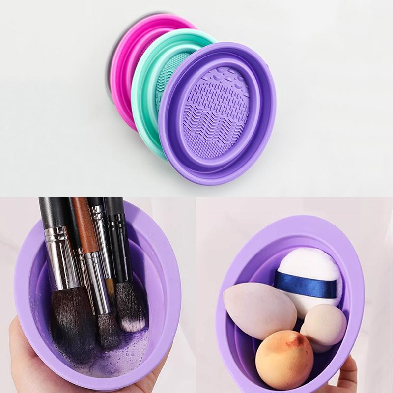 Beauty Makeup Kit - Weiche Silikon Make-Up Pinsel Reiniger Falten