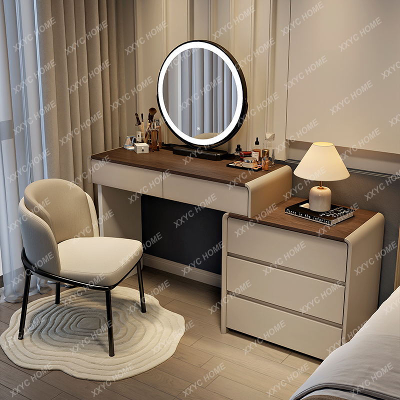 Beauty Makeup Vanity Set - HHAesthetic Schminktisch aus Holz, Spiegel, komplettes