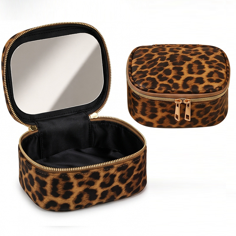 Beauty Makeup Bag - 2026 Neue Tragbare Kosmetiktasche mit Spiegel,