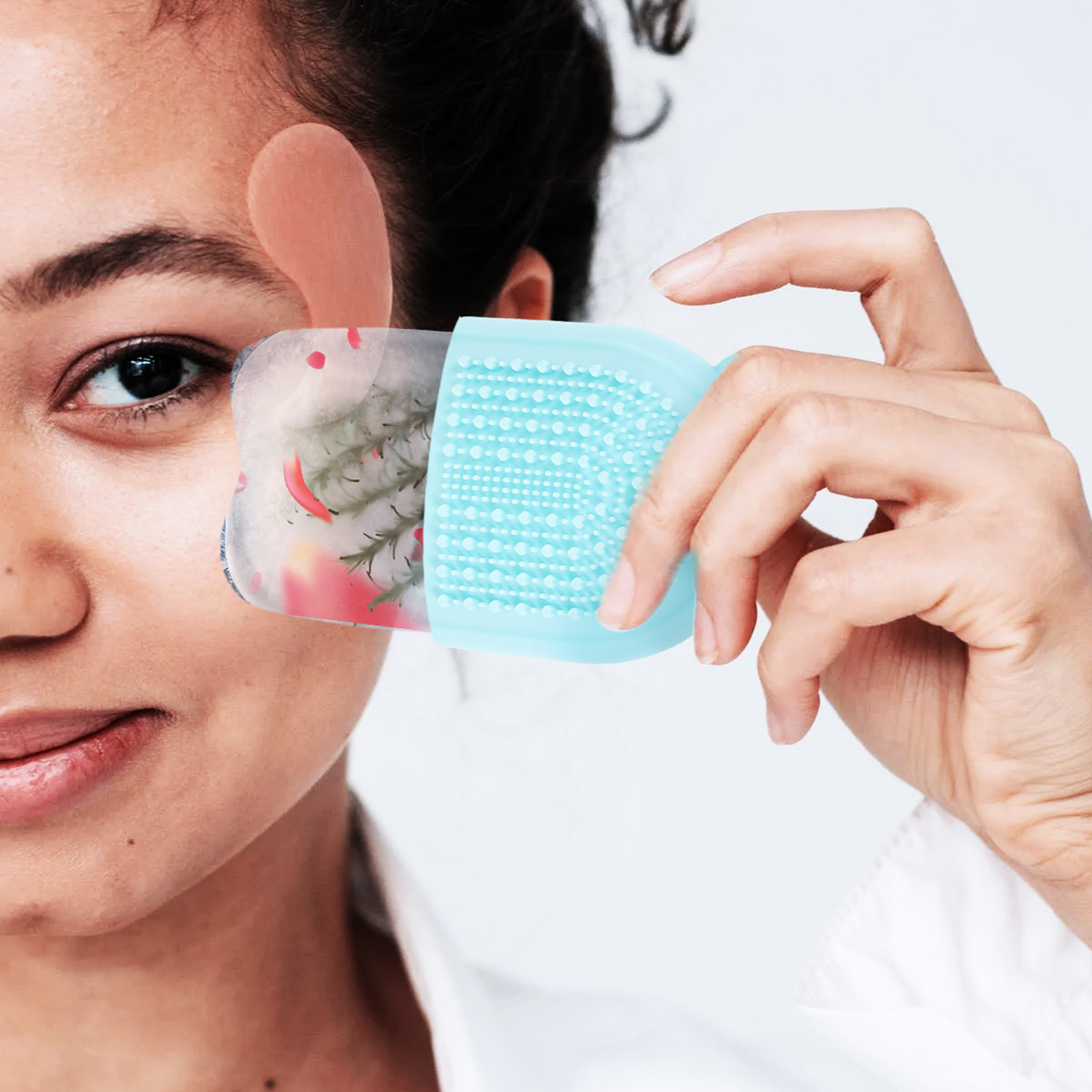 Face Massager - Silikonform Weiches Haut-Gesichtsmassage-Werkzeug zur Schwellungs- und