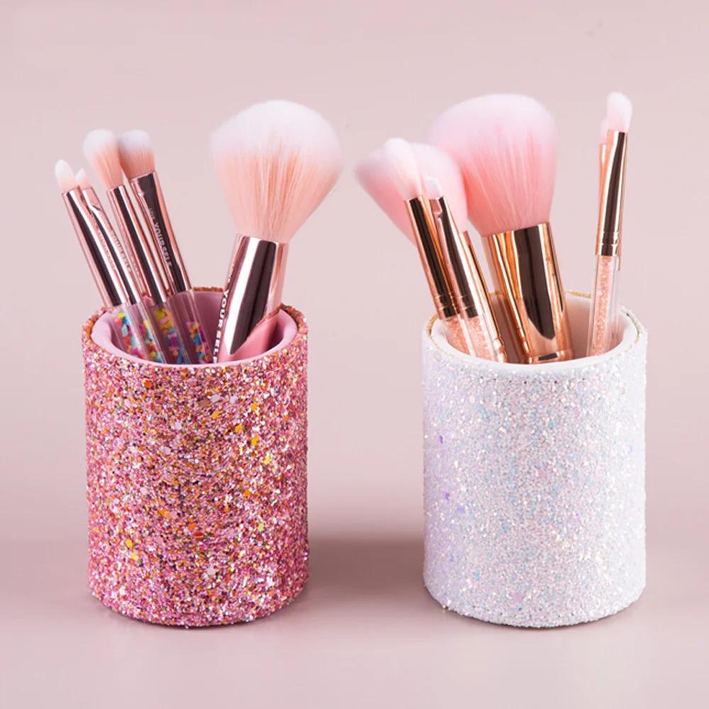 Lip Liner Pencil - Funkelnder Make-up-Pinselbehälter, Kosmetik-Aufbewahrungsbox, Stiftbox für den