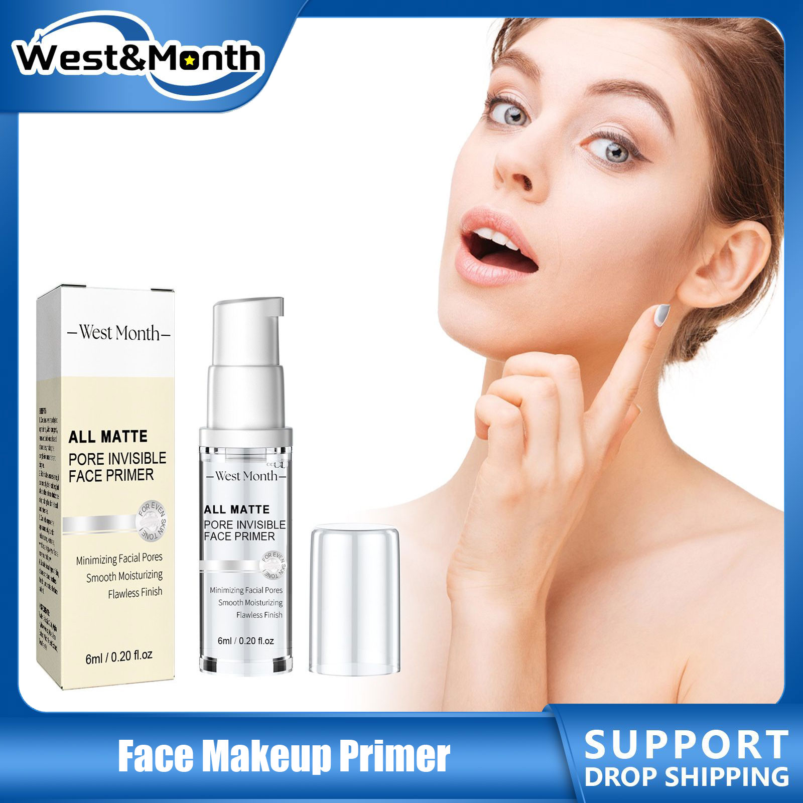 Makeup Fixing Mist - Gesichts-Make-up-Grundierung, Basis-Concealer, Ölkontrolle, leicht, hält hell