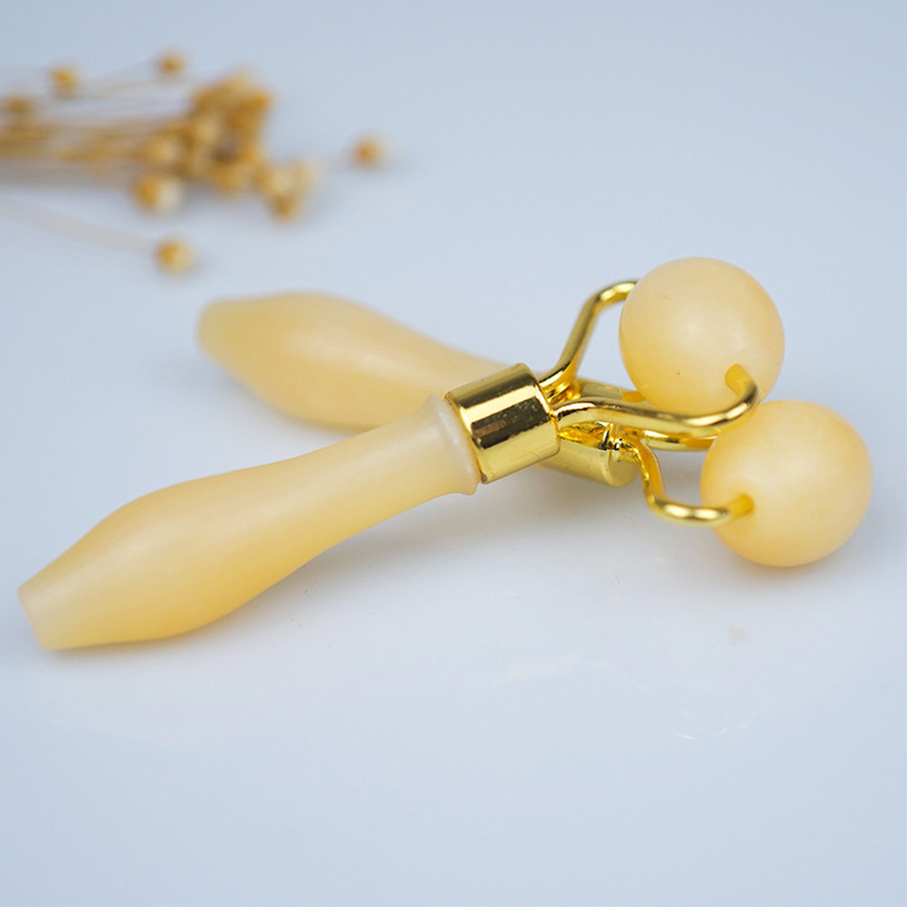 Face Massager - Premium Jade Gesichtsroller Augenmassagegerät für Glattere,