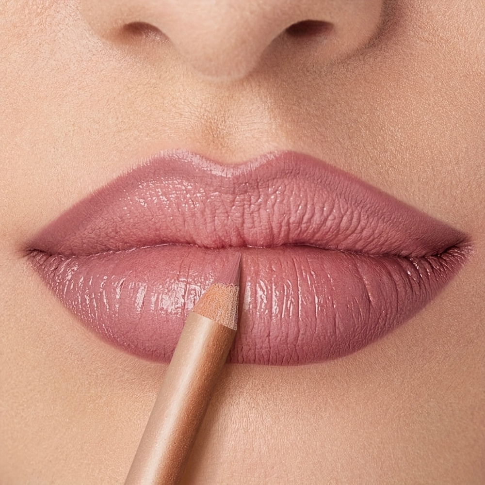Lip Liner Pencil - Matter Lipliner-Stift in Nude, langlebig, wasserfest,