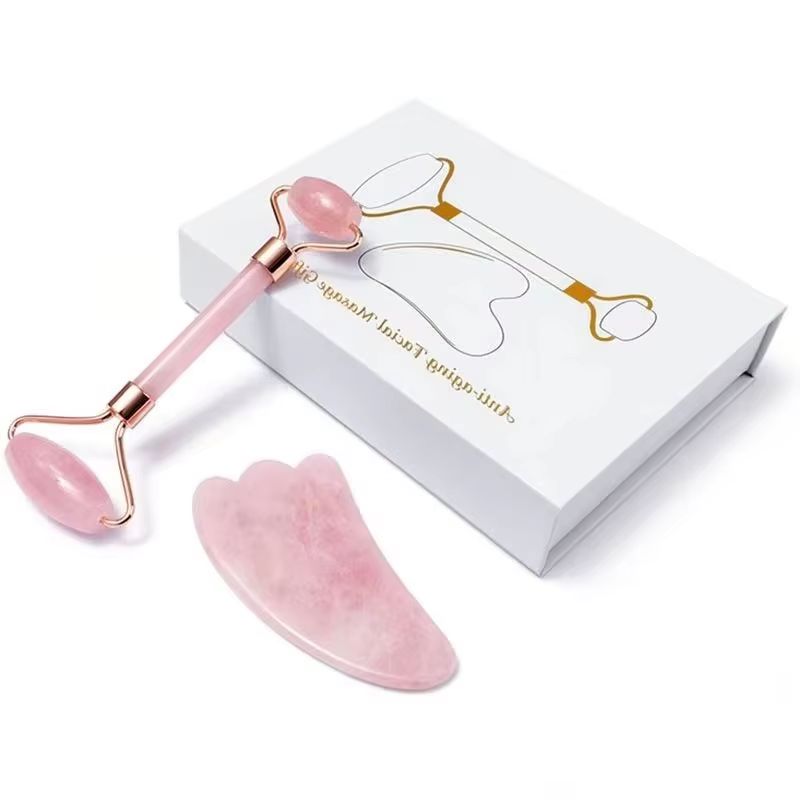 Rose Quarz Gouache Schaber Ges – Jade Roller Gua Sha Bewertung und Preis