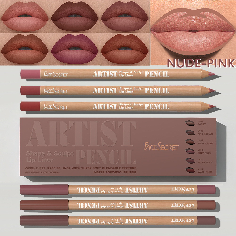 6 teile/satz Künstler Gesicht  – Lip Liner Pencil Bewertung und Preis